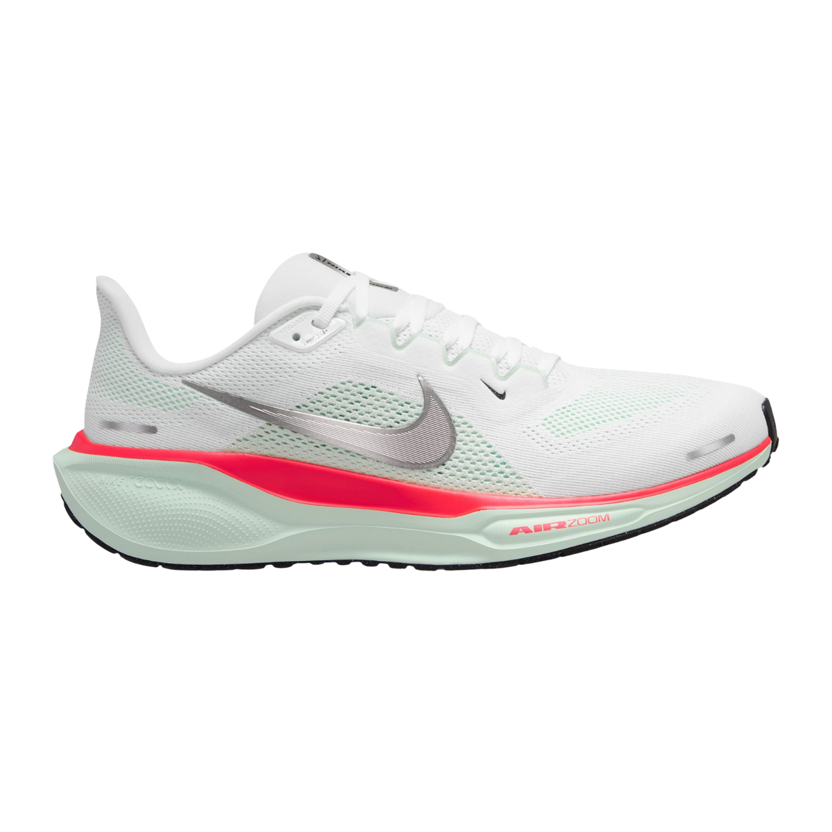 NIKE Air Zoom Pegasus 41 Mens FOOTWEAR - Mens Neutral WHITE/METALLIC SILVER