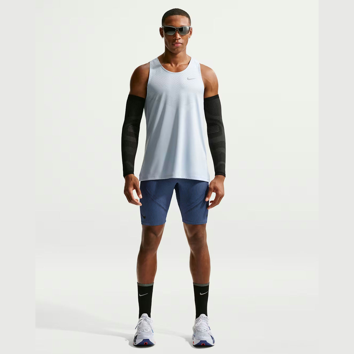 NIKE Dri-FIT ADV AeroSwift 1/2 Tights Mens APPAREL - Mens Shorts BALTIC BLUE/BLACK/OLD ROYAL/BLACK