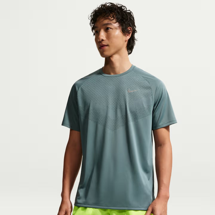 NIKE Dri-FIT ADV Short Sleeve Running Top Mens APPAREL - Mens T-Shirts MINERAL/SLATE