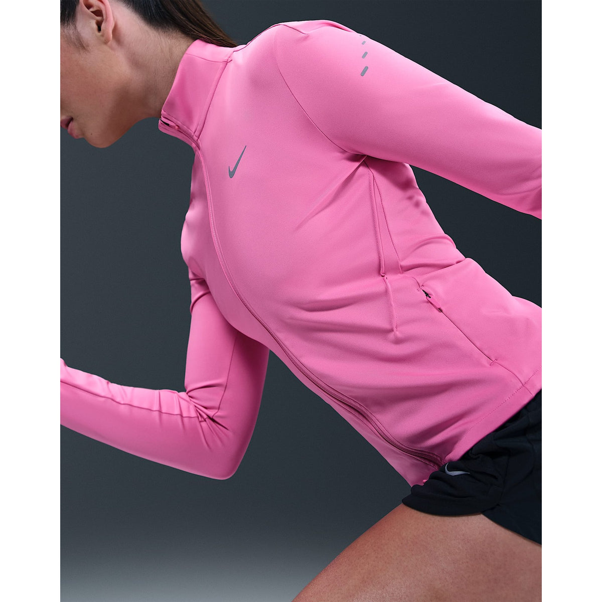 NIKE Dri-FIT Full-Zip Mid-Layer Running Top Womens APPAREL - Womens Long Sleeve Tops