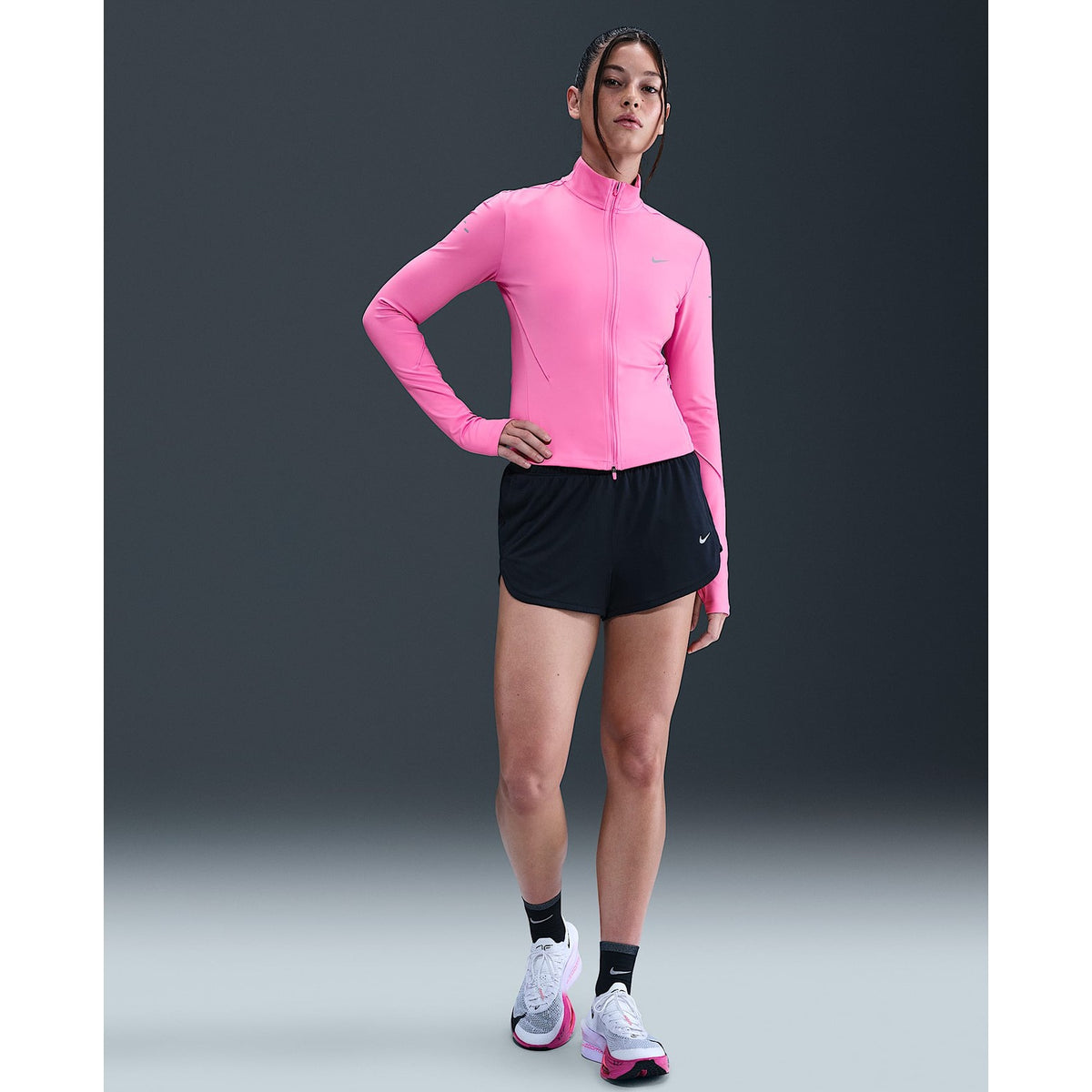 NIKE Dri-FIT Full-Zip Mid-Layer Running Top Womens APPAREL - Womens Long Sleeve Tops