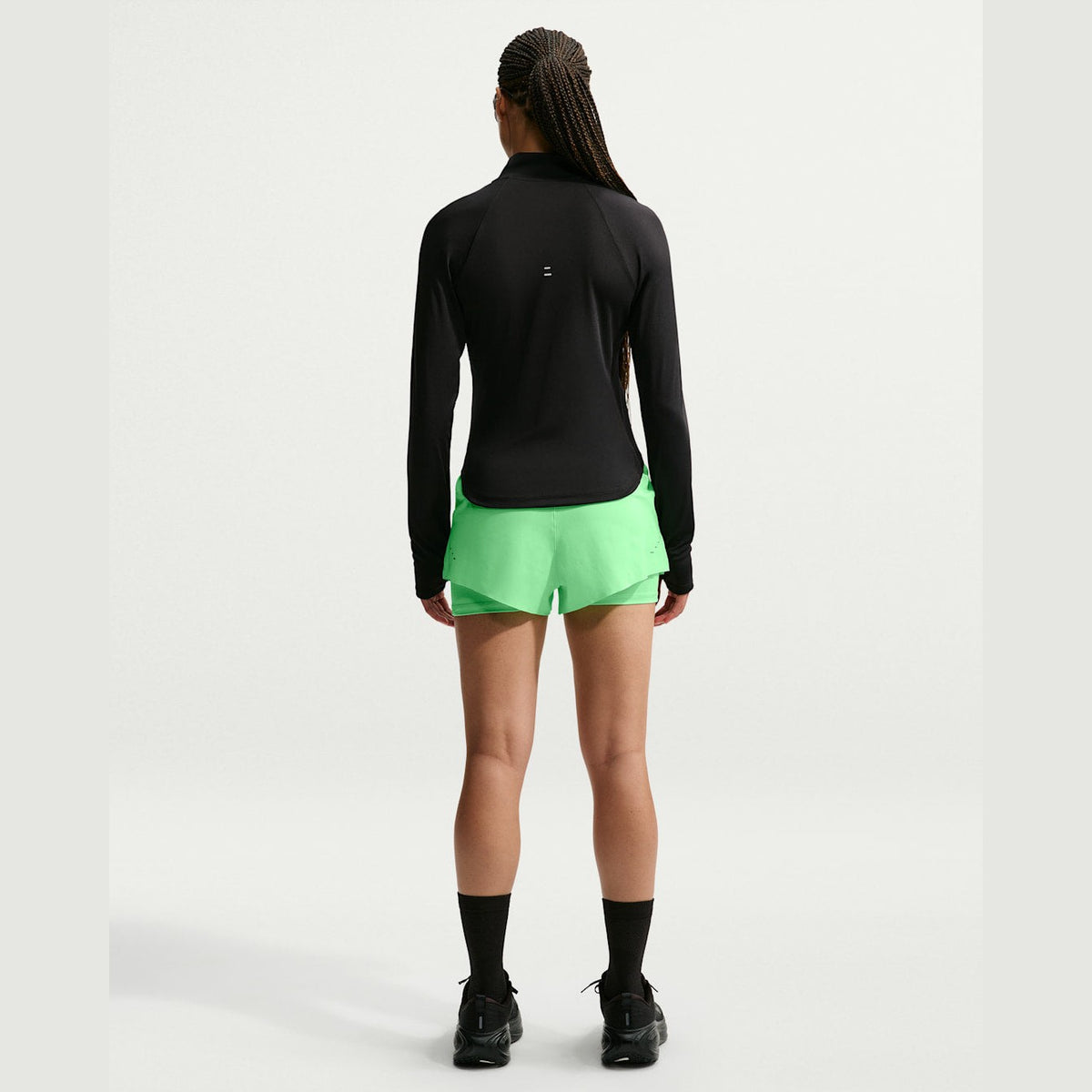 NIKE Dri-FIT Mid-Rise 2-in-1 Running Shorts Womens APPAREL - Womens Shorts