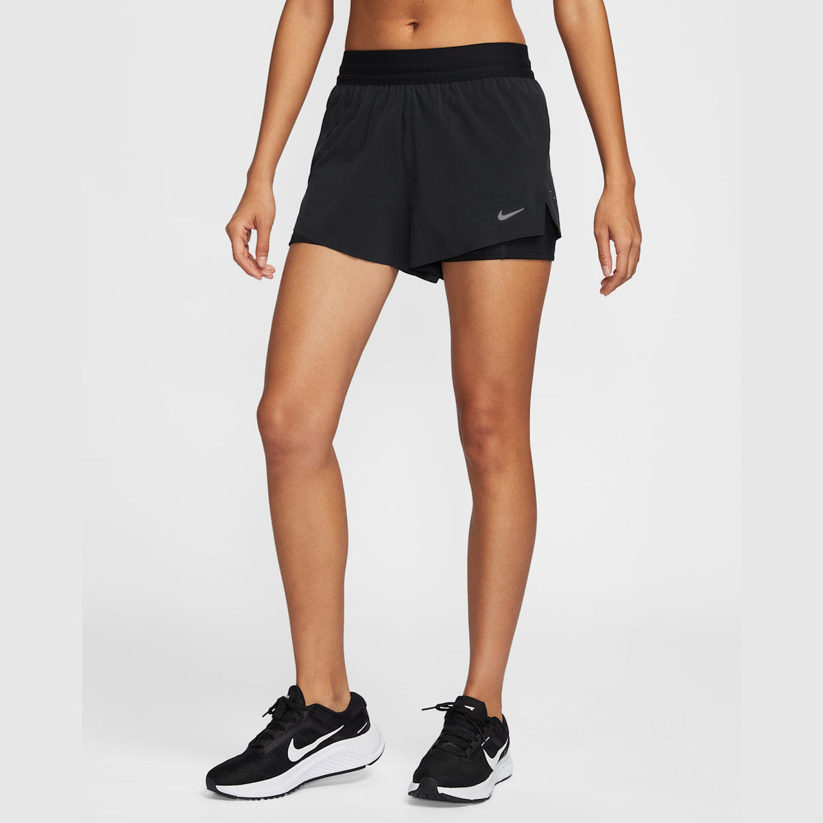 NIKE Dri-FIT Mid-Rise 2-in-1 Running Shorts Womens APPAREL - Womens Shorts