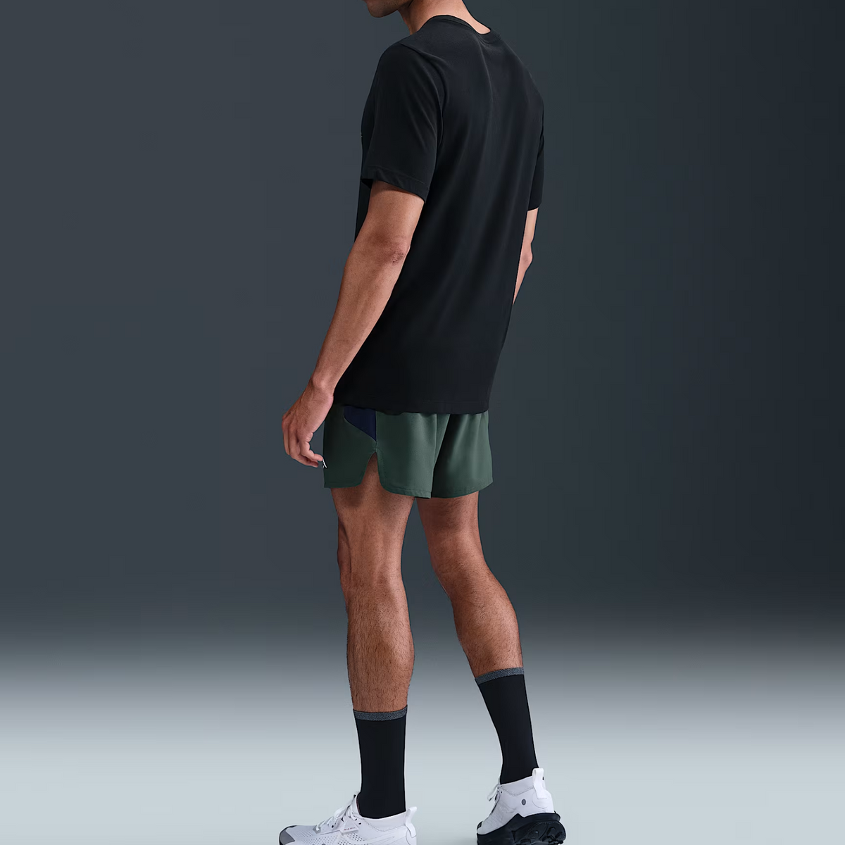 NIKE Dri-Fit Logo Trail Running T-Shirt Mens APPAREL - Mens T-Shirts