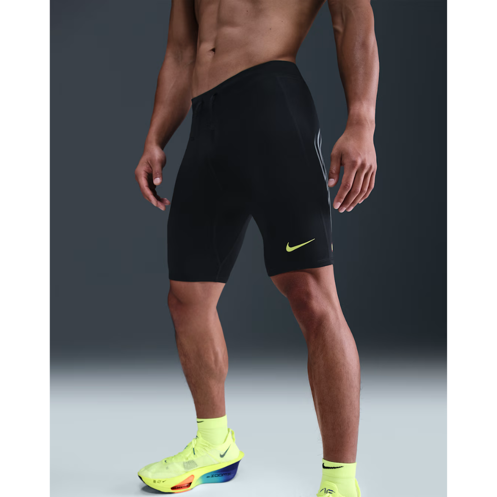 Nike Fast Men's Dri-FIT Brief-Lined 1/2-Length Running Tights APPAREL - Mens Shorts Black