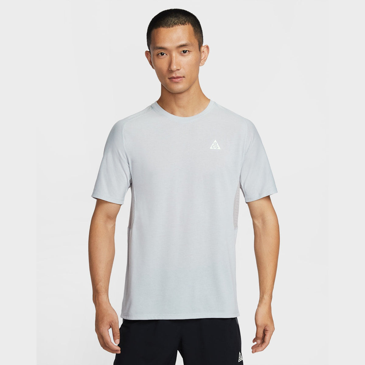NIKE Men's ACG Dri-FIT ADV Solar Chase SS Top APPAREL - Mens T-Shirts GREY FOG/COLLEGE GREY/SUMMIT WHITE
