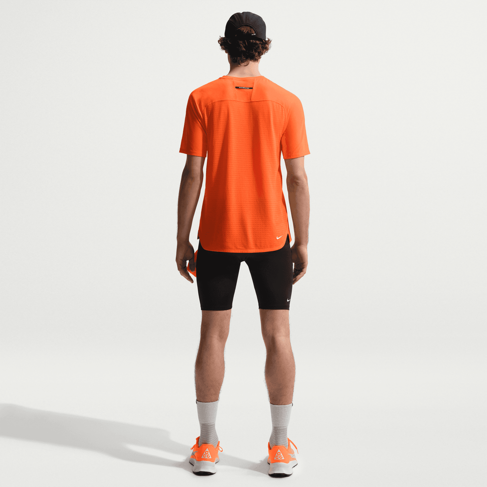 NIKE Men's ACG Dri-FIT ADV Solar Chase SS Top APPAREL - Mens T-Shirts SAFETY ORANGE/SAFETY ORANGE/SUMMIT WHITE