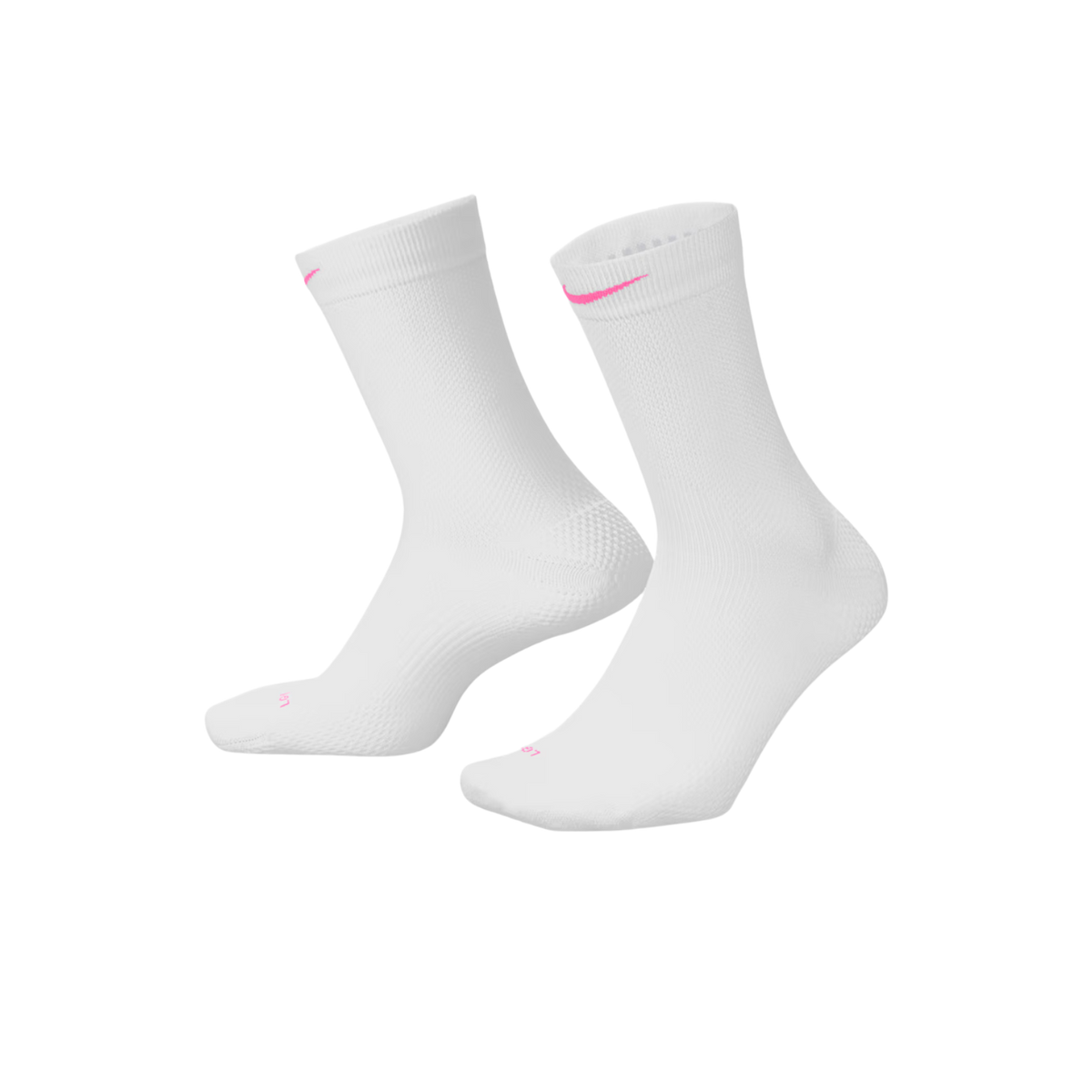 NIKE Running Lightweight Crew Sock GEAR - Socks WHITE/BLACK/PURE PLATINUM/HYPER PINK
