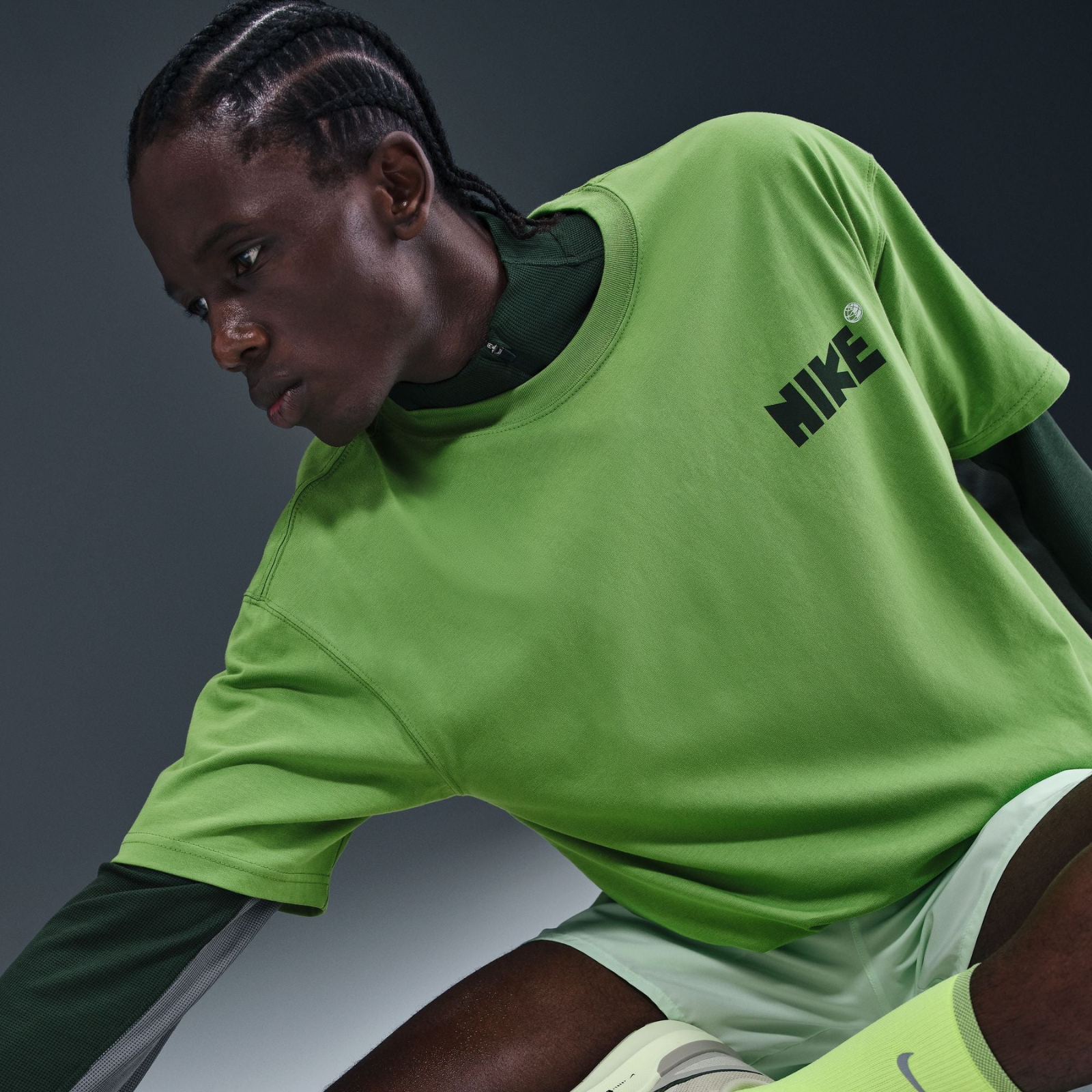 green nike outfit mens