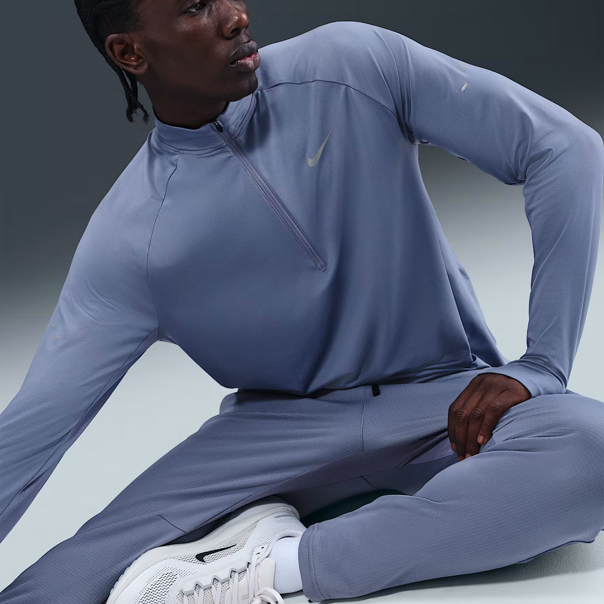 NIKE Stride Dri-FIT 1/4-Zip Running Top Men's - APPAREL - Mens Tops