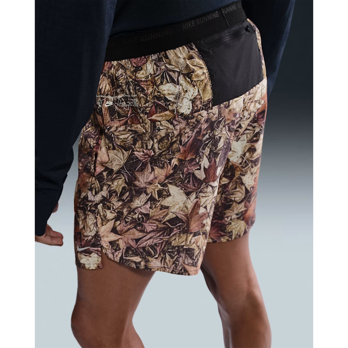 NIKE Stride Dri-FIT 7" Brief-Lined Printed Running Shorts Mens APPAREL - Mens Shorts