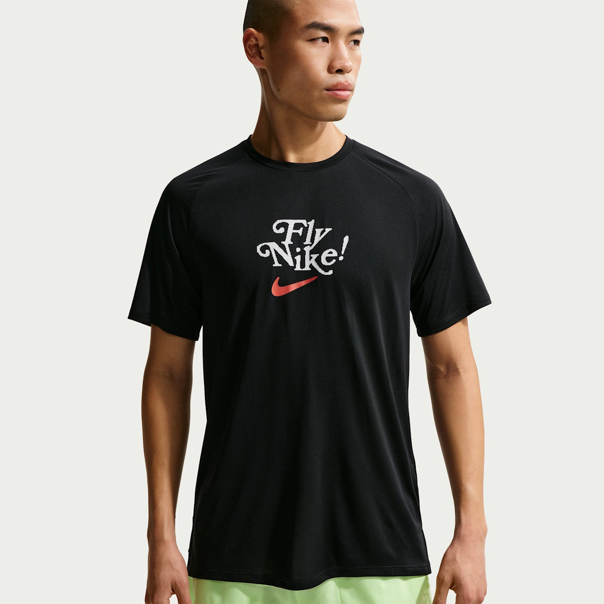 NIKE Stride "Fly Nike" Dri-FIT ADV Short-Sleeve Running Top Mens APPAREL - Mens T-Shirts BLACK
