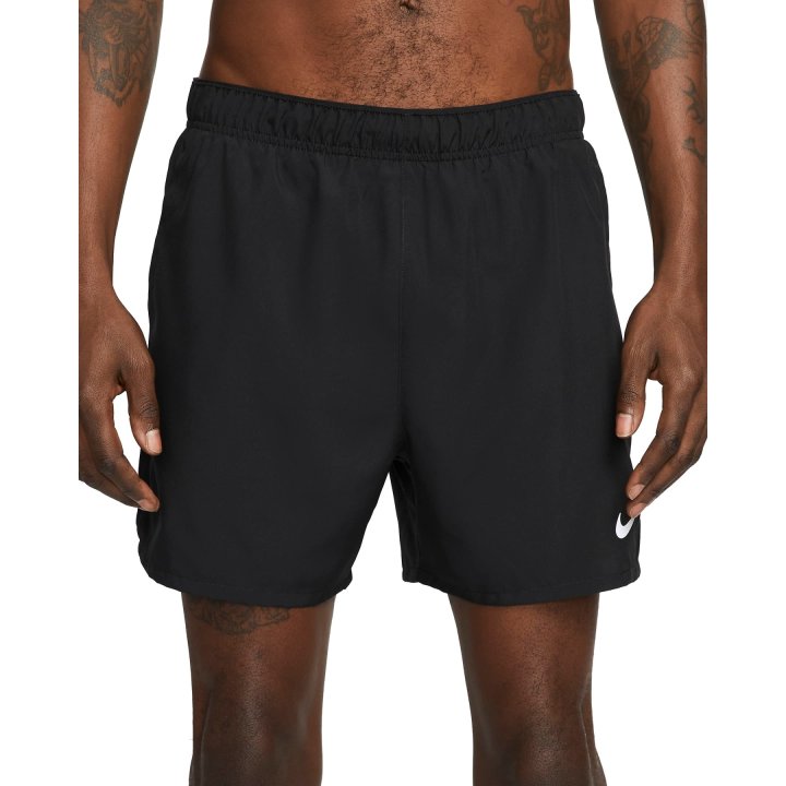 NIKE Stride Plus Dri-FIT 12.5cm (approx.) Brief-Lined Running Shorts Mens APPAREL - Mens Shorts BLACK/SILVER REFLECTIVE