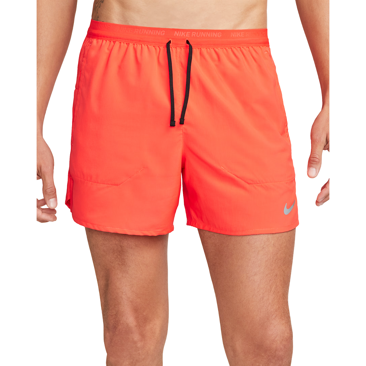 NIKE Stride Shorts 5 Inch Mens APPAREL - Mens Shorts BRIGHT CRIMSON/BLACK