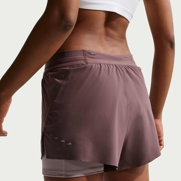 NIKE Swift Dri-FIT Mid-Rise 2-in-1 Running Shorts Ws APPAREL - Womens Shorts