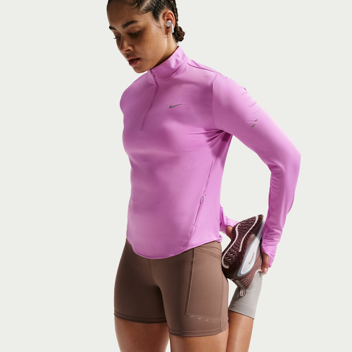 NIKE Swift Dri-FIT UV 1/4-Zip Running Top Women's