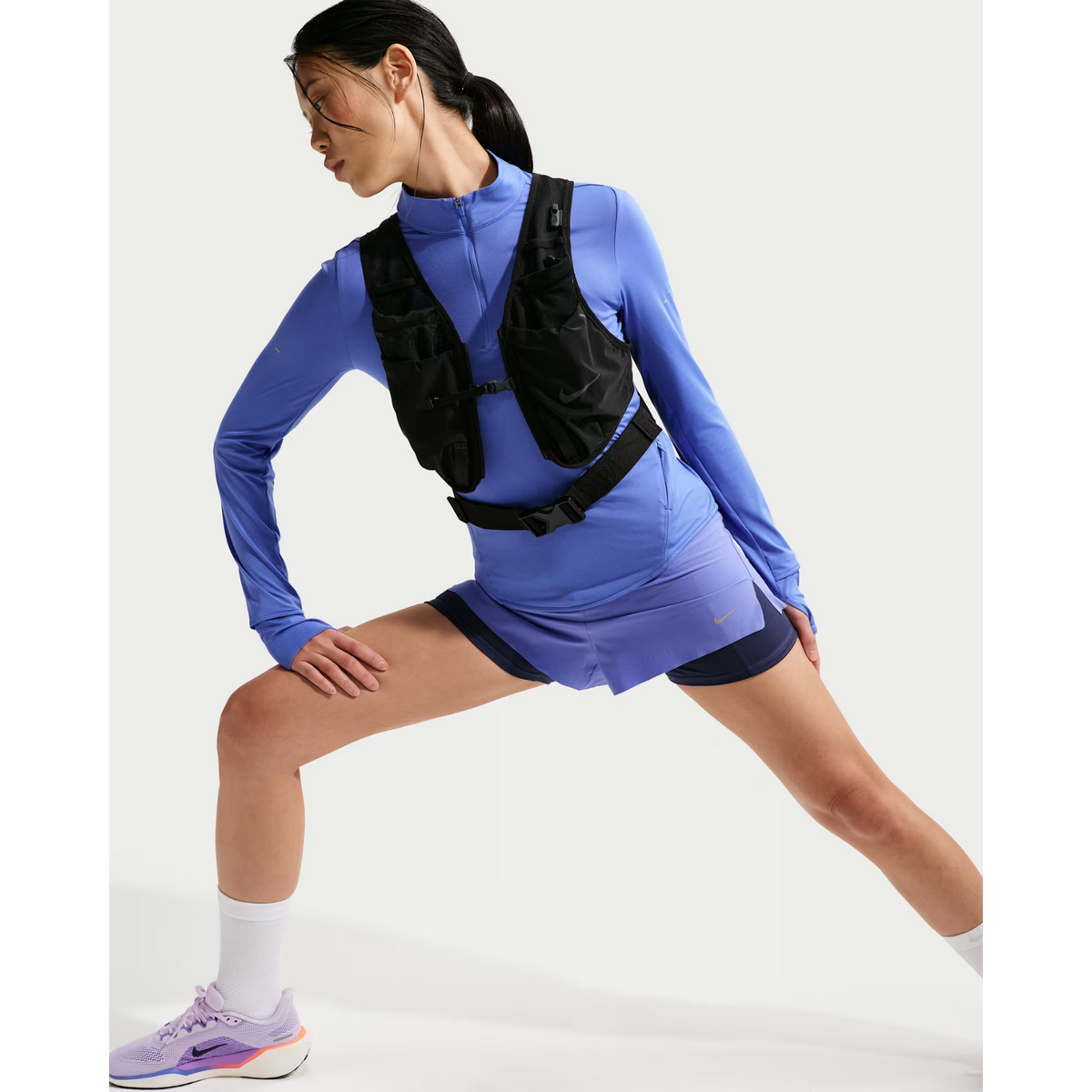 NIKE Swift Dri-FIT UV 1/4-Zip Running Top Womens APPAREL - Womens Long Sleeve Tops