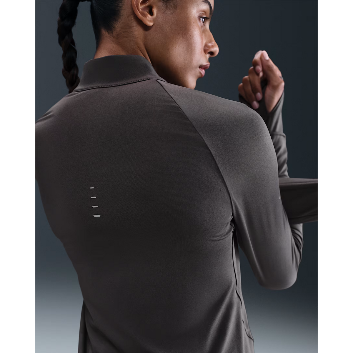 NIKE Swift Dri-FIT UV 1/4-Zip Running Top Womens APPAREL - Womens Long Sleeve Tops