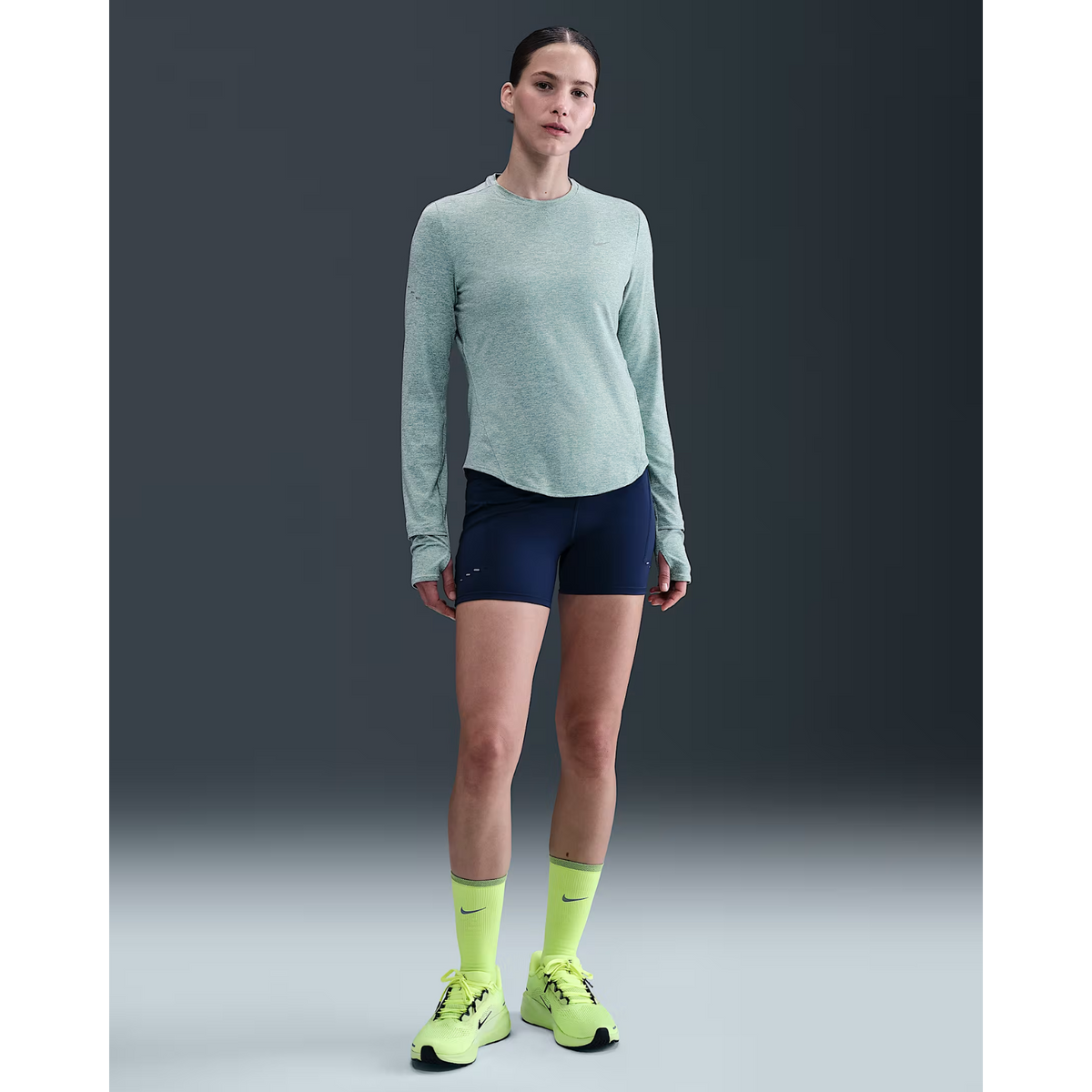 NIKE Swift Dri-FIT UV Long-Sleeve Crew-Neck Running Top Womens APPAREL - Womens Long Sleeve Tops