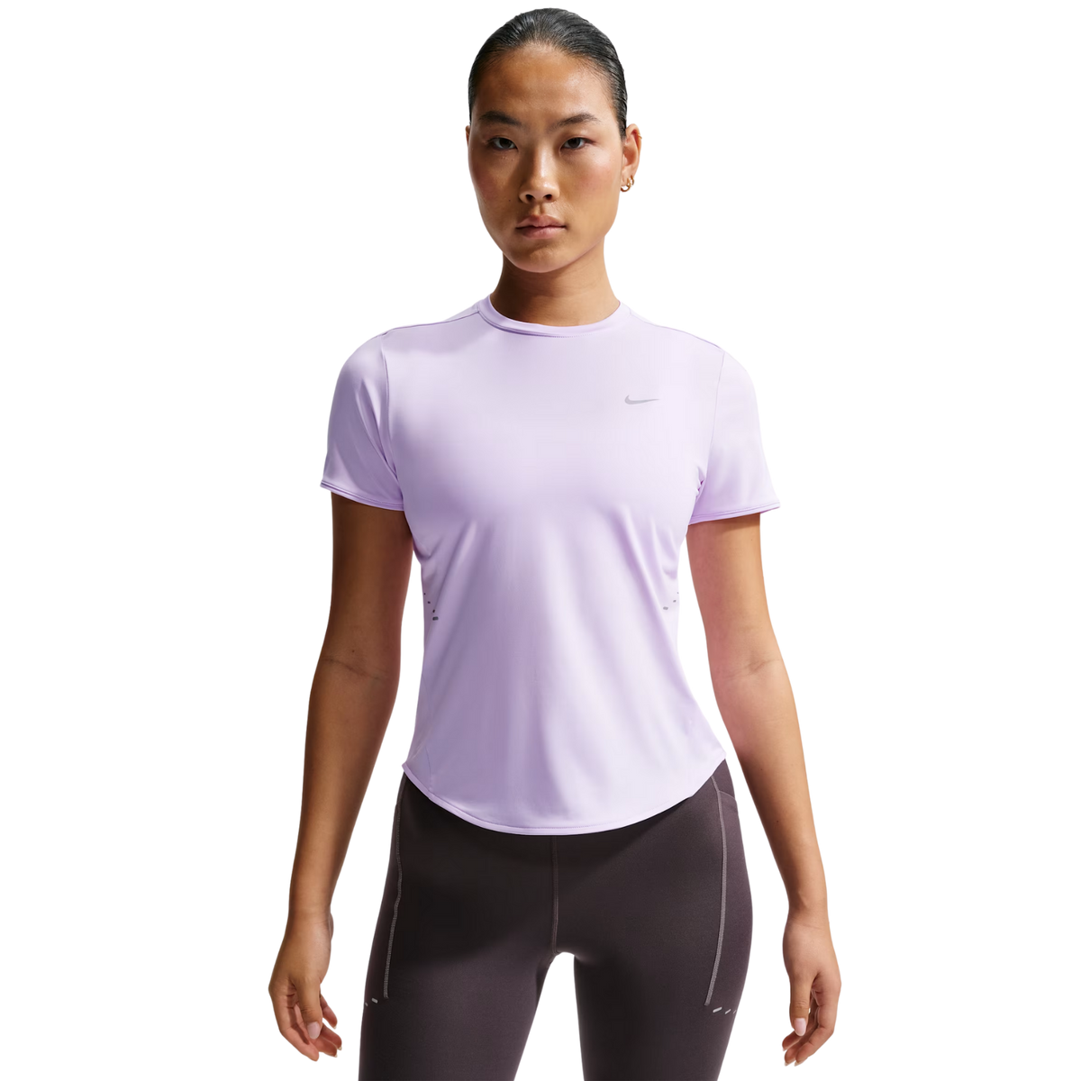 NIKE Swift Dri-Fit Short Sleeve Top Womens APPAREL - Womens T-Shirts VIOLET MIST