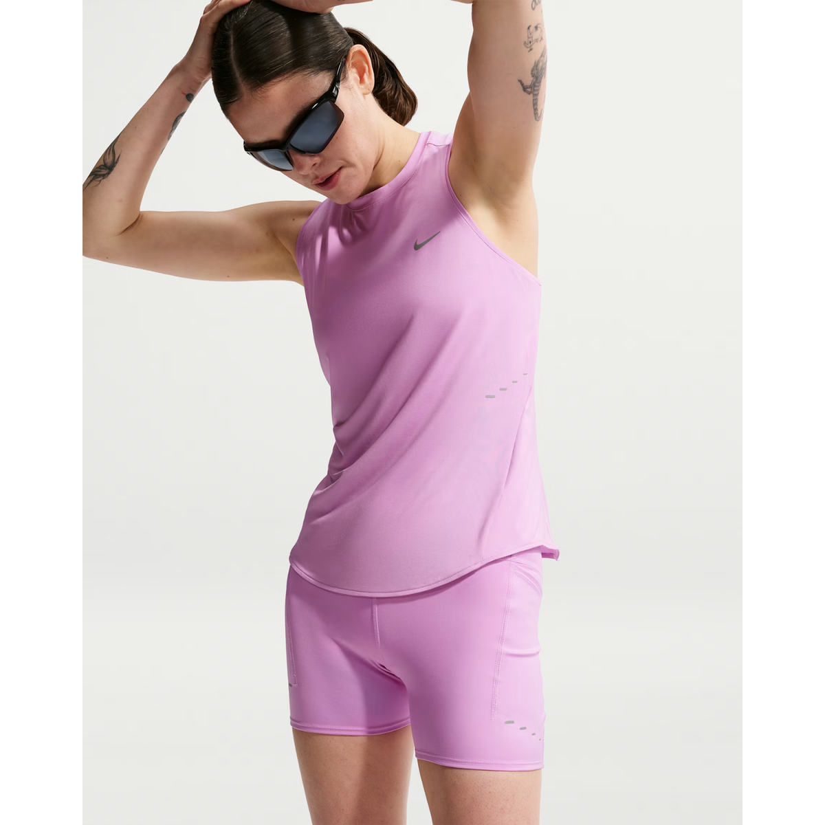 NIKE Swift High-Waisted 10cm Tight Running Shorts with Pockets Womens APPAREL - Womens Tights