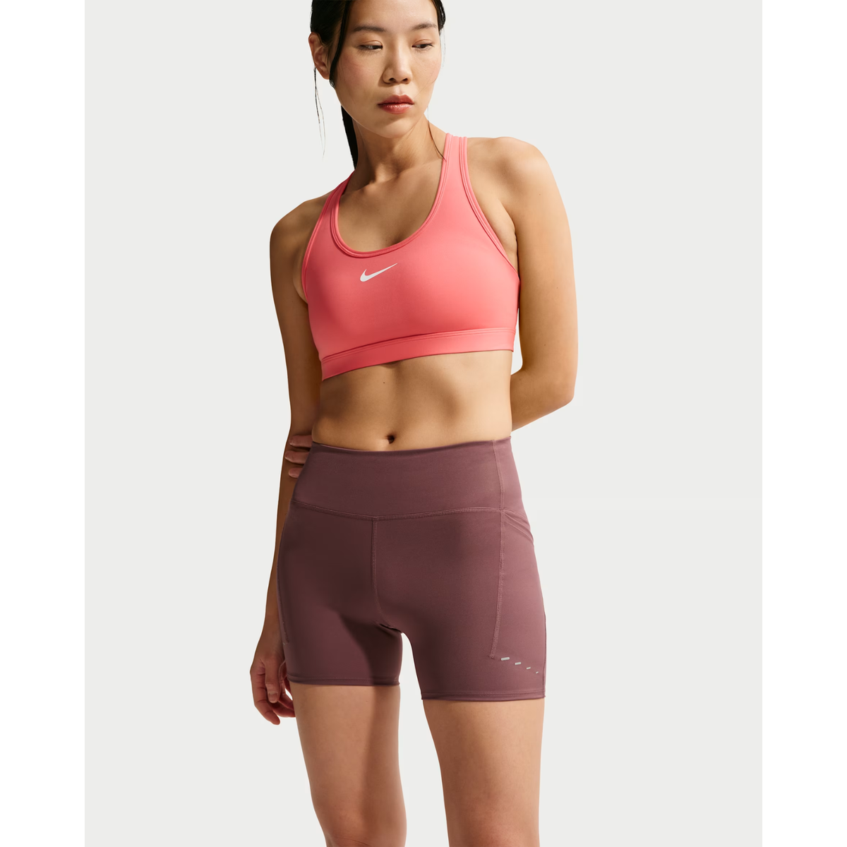 NIKE Swift High-Waisted 10cm Tight Running Shorts with Pockets Womens APPAREL - Womens Tights