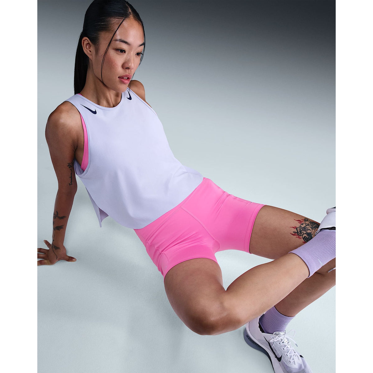 NIKE Swift High-Waisted 10cm Tight Running Shorts with Pockets Womens APPAREL - Womens Tights
