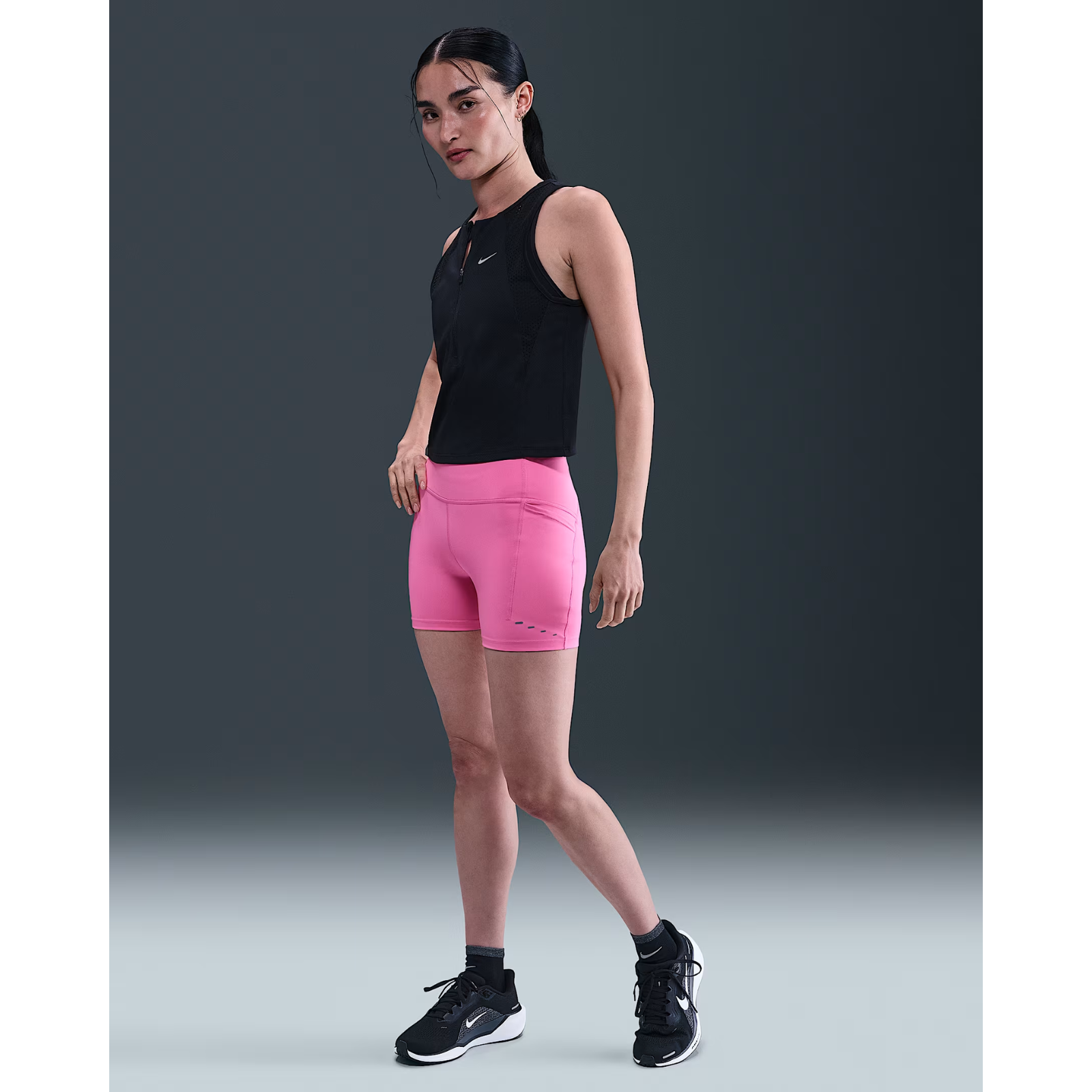 NIKE Swift High-Waisted 10cm Tight Running Shorts with Pockets