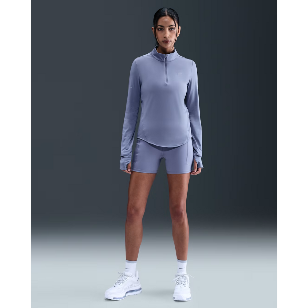 NIKE Swift High-Waisted 10cm Tight Running Shorts with Pockets Womens APPAREL - Womens Tights WORLD INDIGO