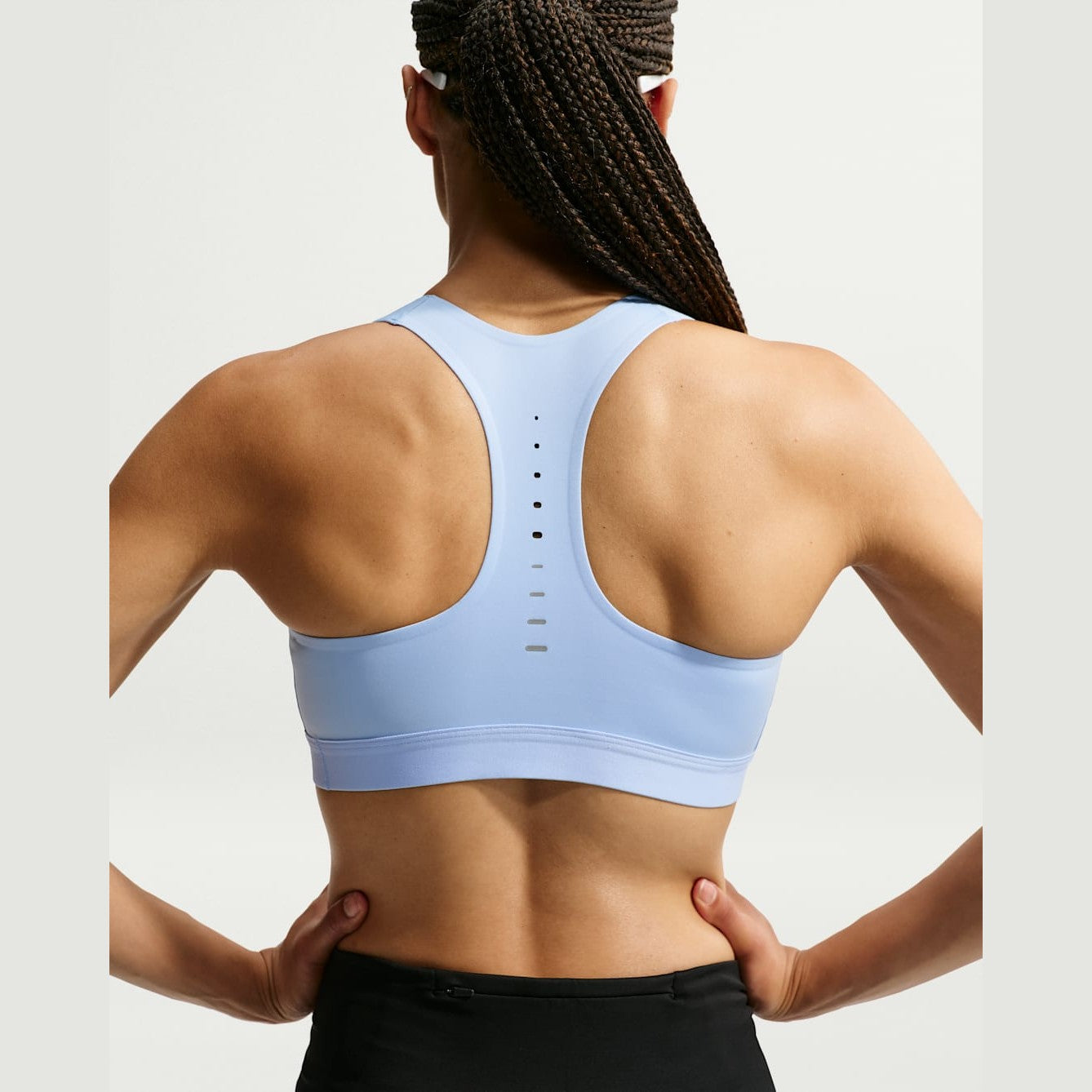 NIKE Swift Womens High-Support Lightly Lined Sports Bra APPAREL - Womens Bras ALUMINUM/REFLECTIVE SILV