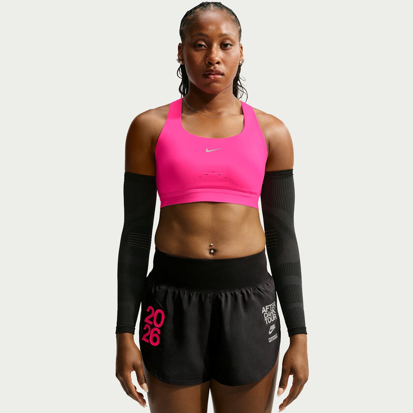 NIKE Swift Womens High-Support Lightly Lined Sports Bra APPAREL - Womens Bras HYPER PINK