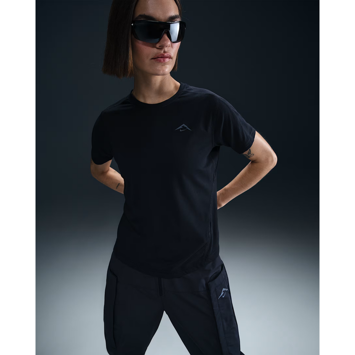 NIKE TRAIL Womens Dri-FIT Short-Sleeve Running Top APPAREL - Womens T-Shirts
