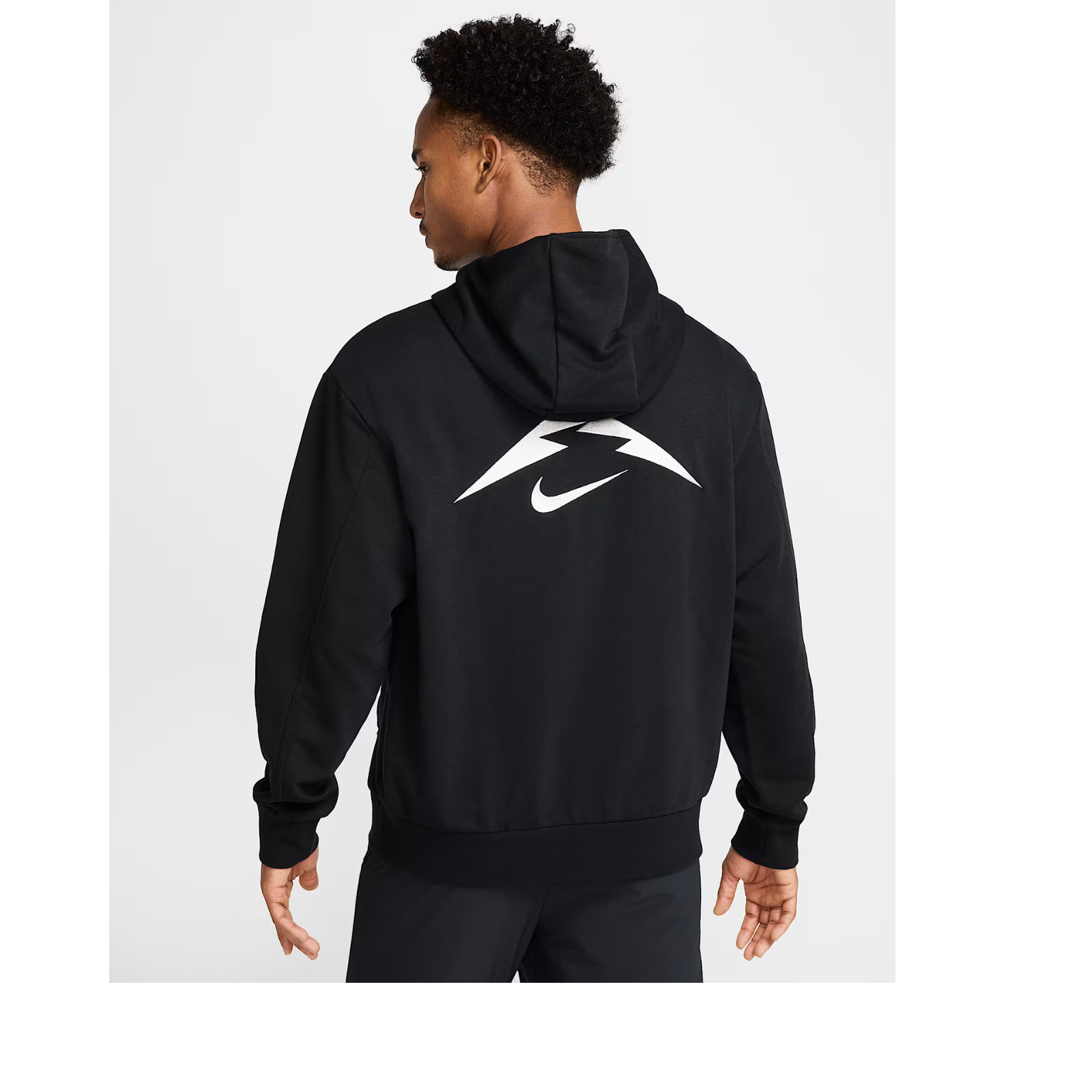 NIKE Trail Magic Hour Dri-FIT Running Hoodie APPAREL - Mens Hoody BLACK/SUMMIT WHITE
