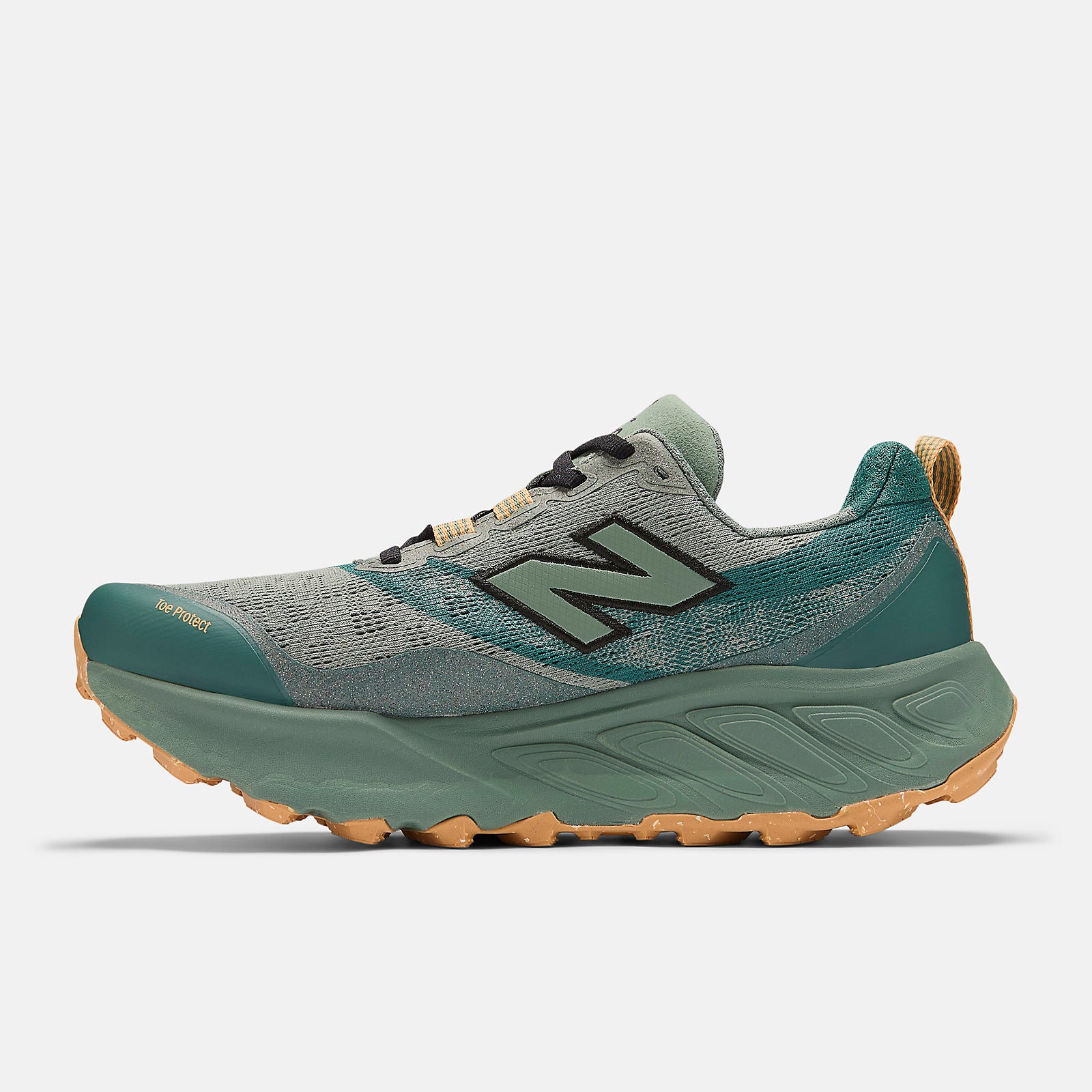 NEW BALANCE Fresh Foam X Hierro v9 Mens FOOTWEAR - Mens Trail DARK JUNIPER WITH BLACK AND DRIED APRICOT