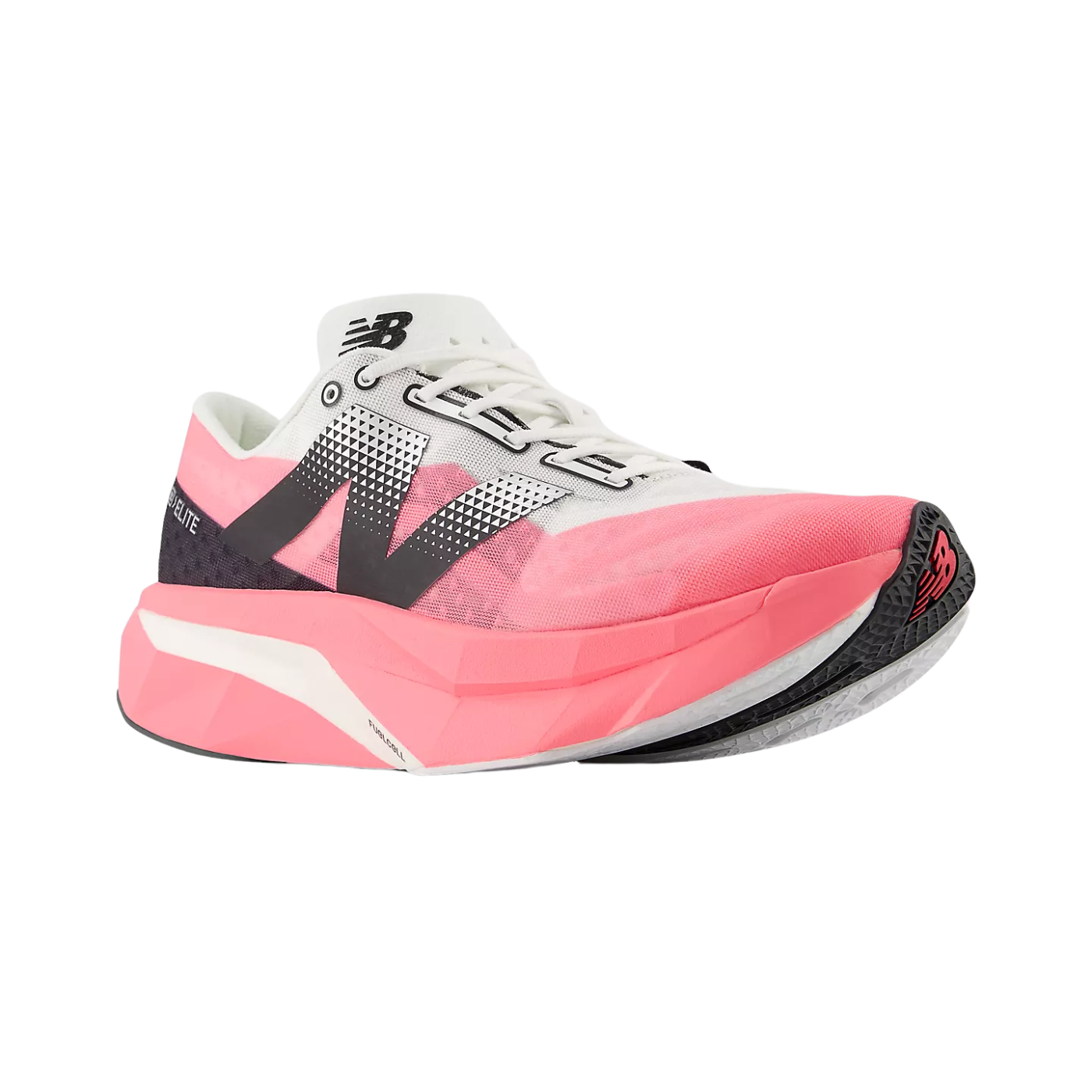 NEW BALANCE FuelCell SuperComp Elite v4 Wide Mens FOOTWEAR - Mens Carbon Plate ULTRA PINK/WHITE/BLACK