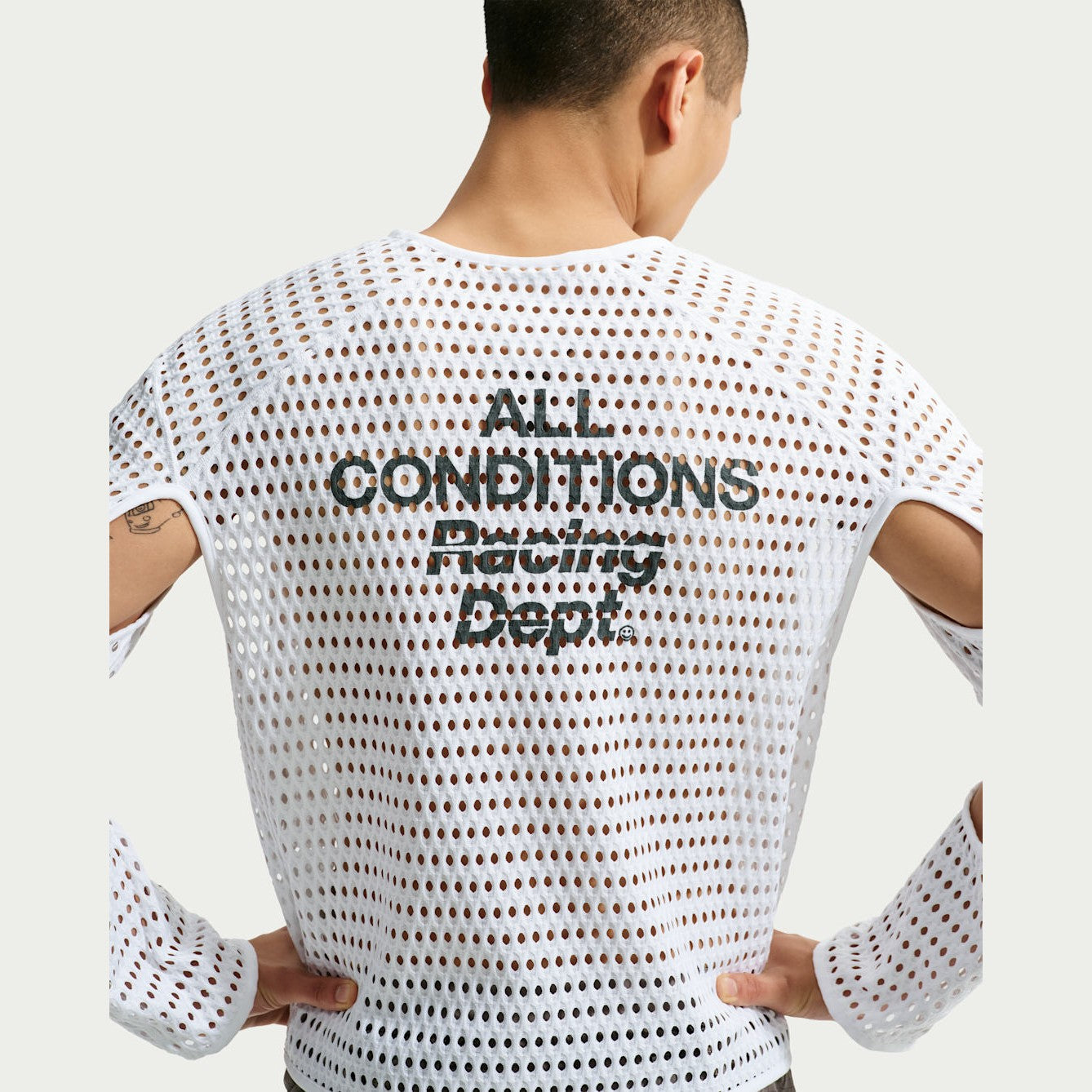 NIKE ACG Radical AirFlow NXT Dri-FIT Long-Sleeve Trail Running Top Mens APPAREL - Mens Long Sleeve Tops WHITE/ANTHRACITE