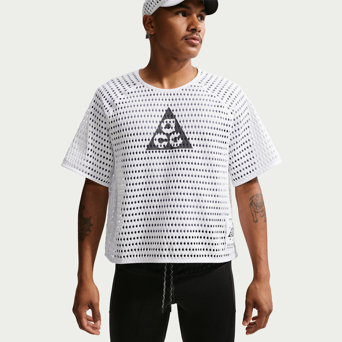 NIKE ACG Radical AirFlow Dri-FIT Short-Sleeve Trail Running Top Mens APPAREL - Mens T-Shirts WHITE/ANTHRACITE