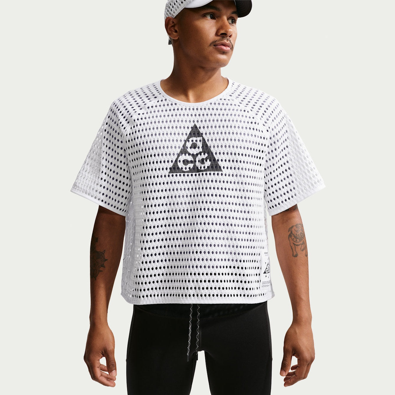 NIKE ACG Radical AirFlow Dri-FIT Short-Sleeve Trail Running Top Mens APPAREL - Mens T-Shirts WHITE/ANTHRACITE