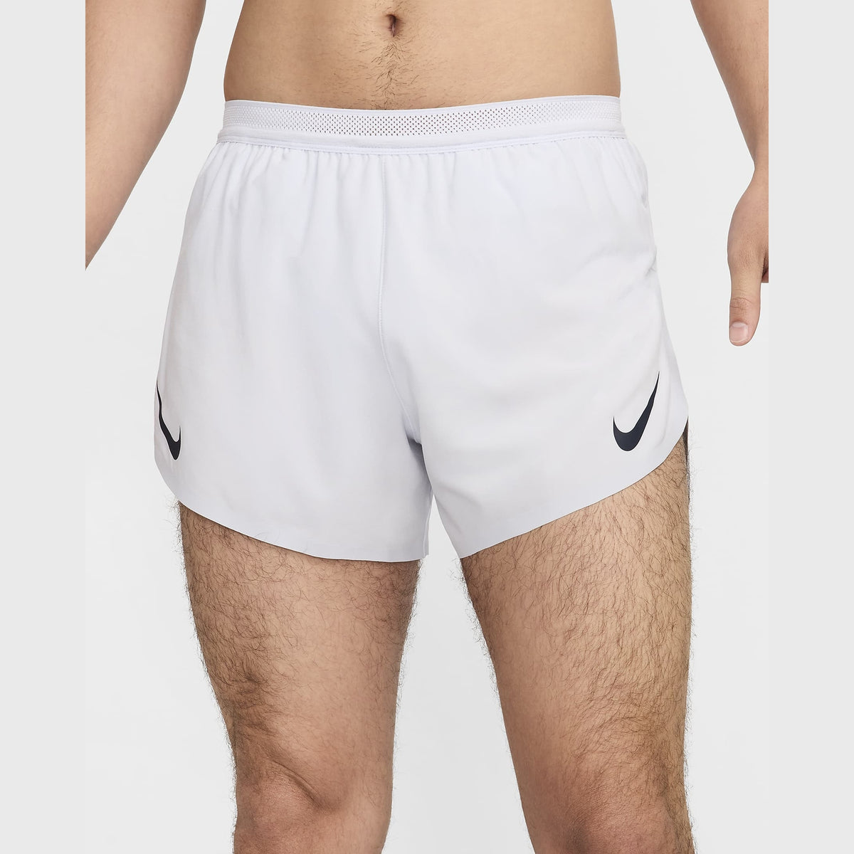 NIKE Aeroswift 2 Inch Shorts Mens APPAREL - Mens Shorts FOOTBALL GREY/DARK OBSIDIAN