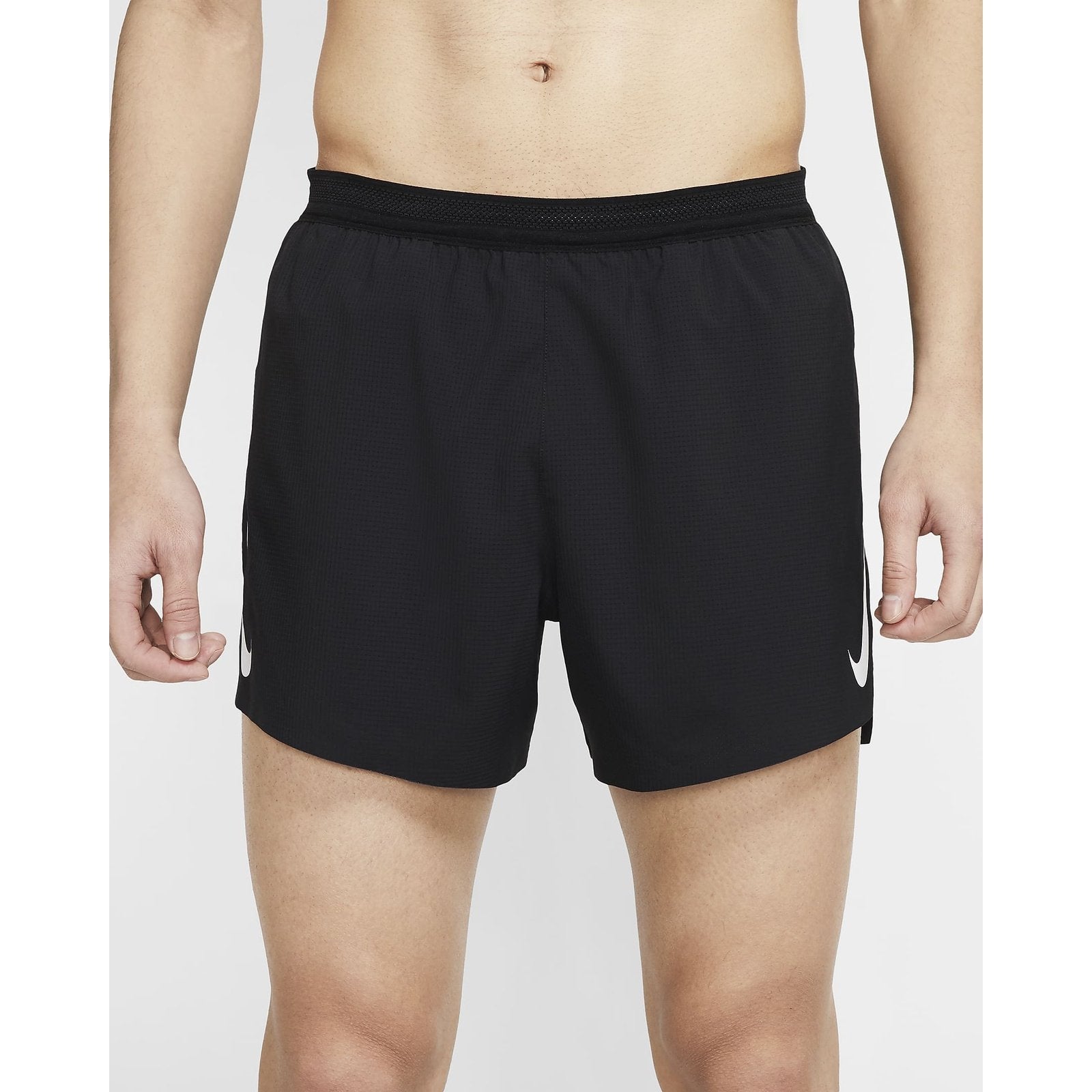 Nike Aeroswift 4 Inch Shorts Mens APPAREL - Mens Shorts BLACK/SUMMIT WHITE