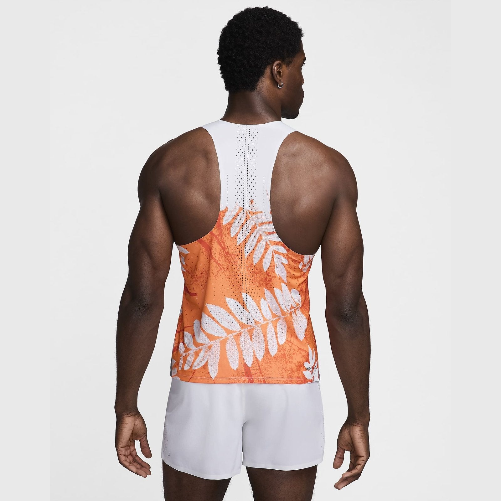 NIKE Aeroswift NN Mens APPAREL - Mens Singlets TOTAL ORANGE/WHITE/BLACK