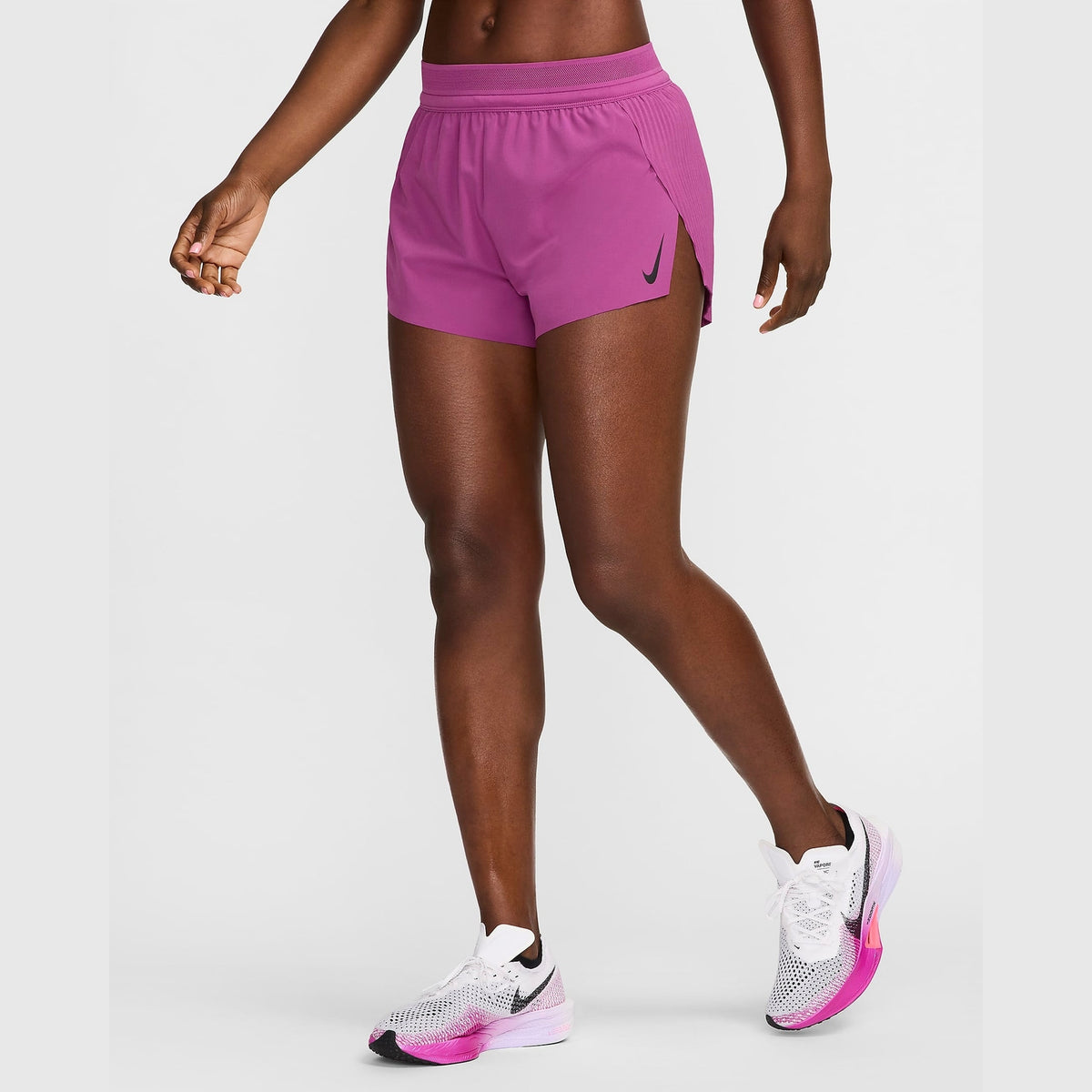 NIKE Aeroswift Shorts Womens APPAREL - Womens Shorts HOT FUSCHIA/BLACK
