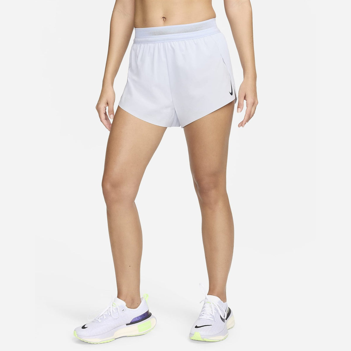 NIKE Aeroswift Shorts Womens APPAREL - Womens Shorts FOOTBALL GREY/ DARK OBSIDIAN