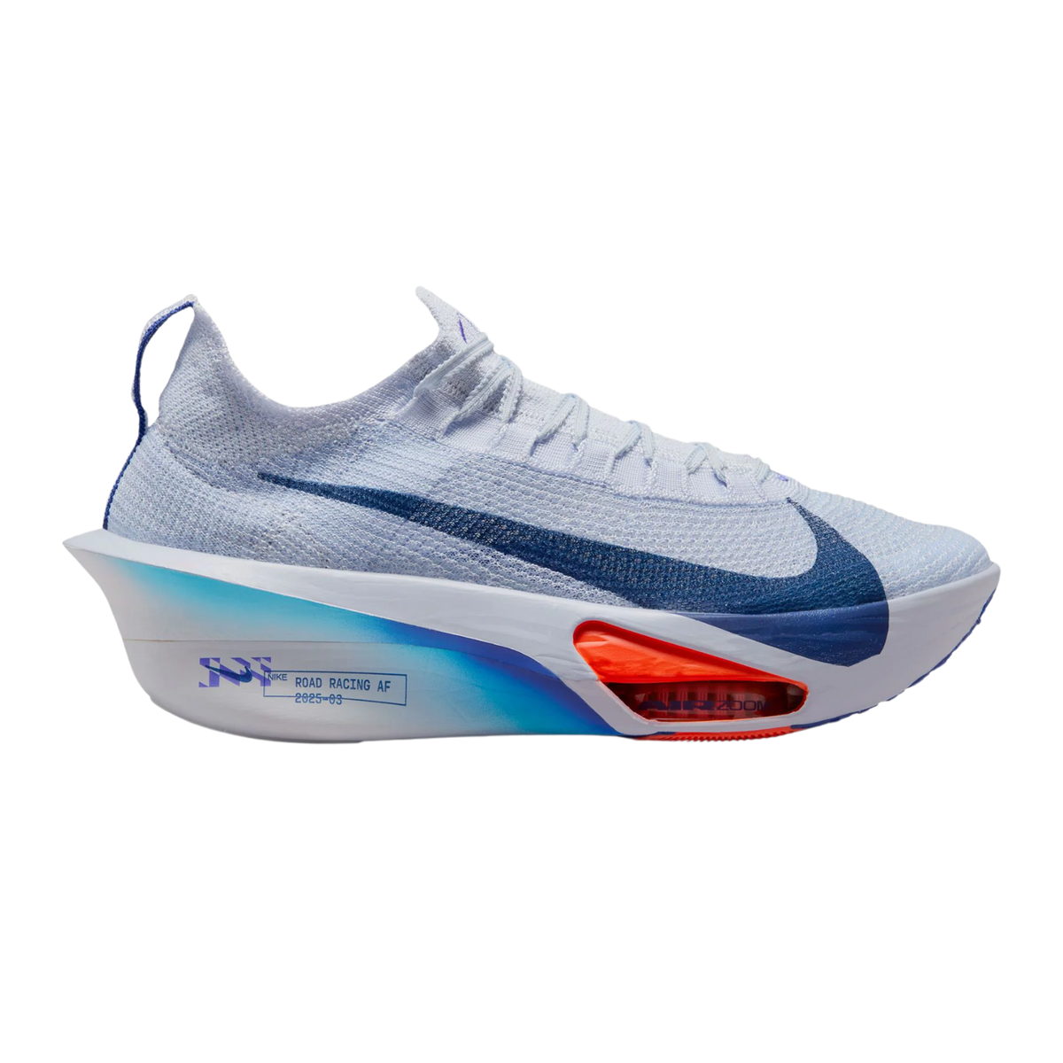 NIKE Air Zoom Alphafly Next% 3 Womens FOOTWEAR - Womens Carbon Plate FOOTBALL GREY/BLUE VOID-GHOST
