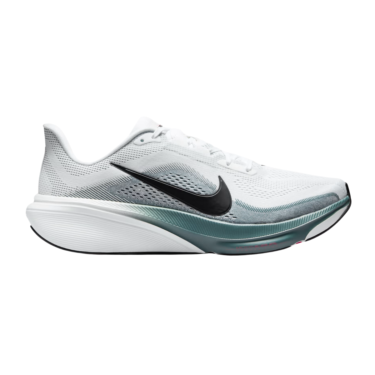 Nike Air Zoom Pegasus 42 Mens FOOTWEAR - Mens Neutral WHITE/BLACK-MINERAL SLATE-HYPER PINK