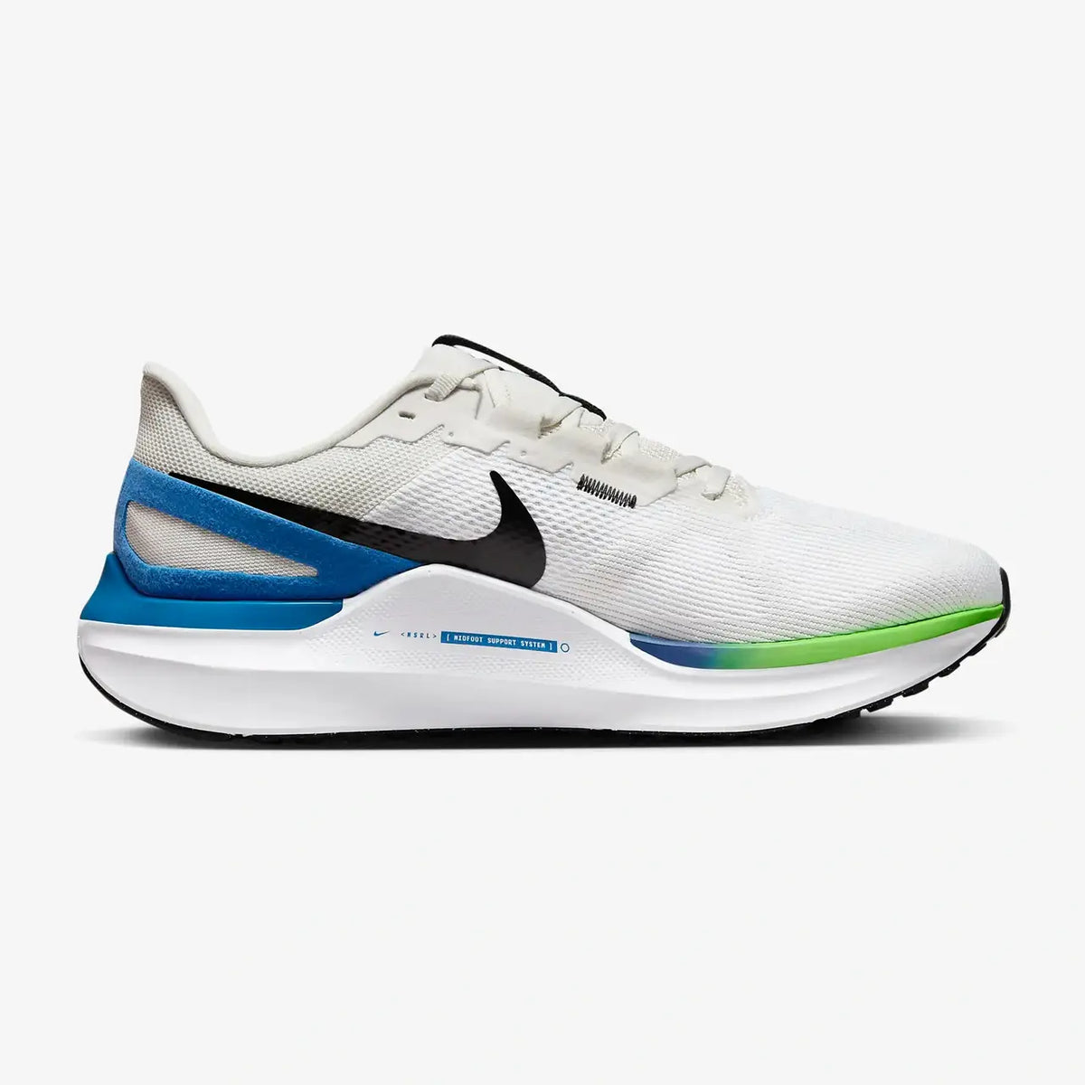 Nike Air Zoom Structure 25 Mens FOOTWEAR - Mens Stability WHITE/BLACK-PLATINUM TINT