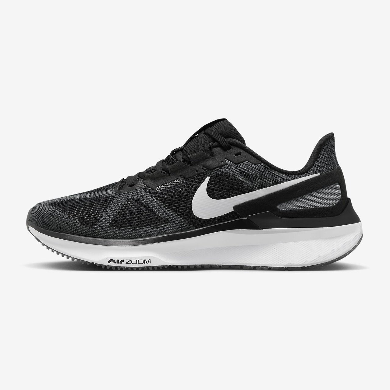 NIKE Air Zoom Structure 25 Mens FOOTWEAR - Mens Stability BLACK/WHITE-IRON GREY