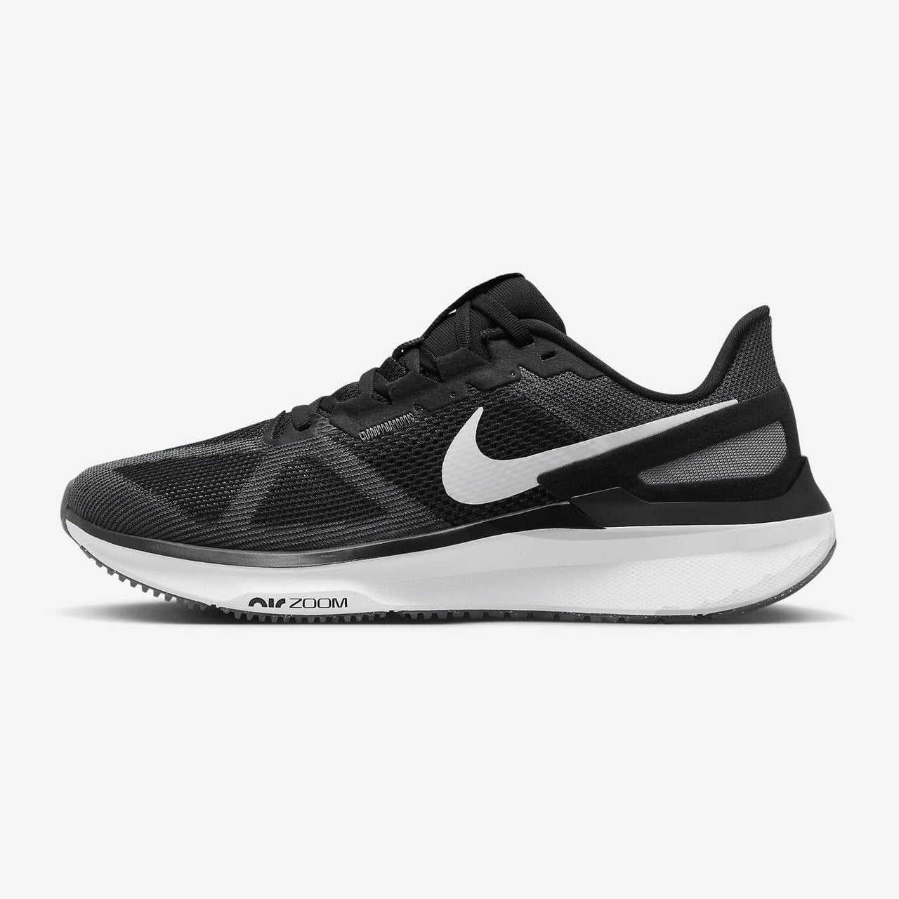 Nike Air Zoom Structure 25 Mens FOOTWEAR - Mens Stability BLACK/WHITE-IRON GREY