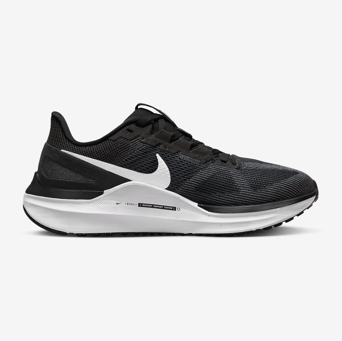 NIKE Air Zoom Structure 25 Womens FOOTWEAR - Womens Stability BLACK/WHITE-DK SMOKE GREY