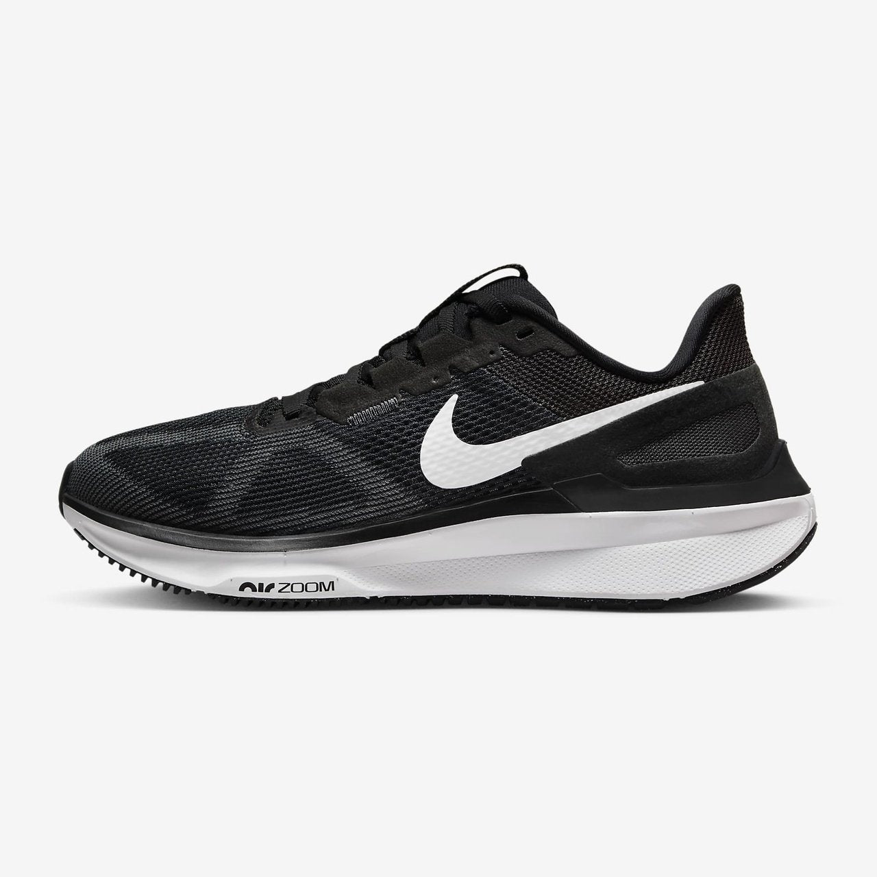 NIKE Air Zoom Structure 25 Womens FOOTWEAR - Womens Stability BLACK/WHITE-DK SMOKE GREY